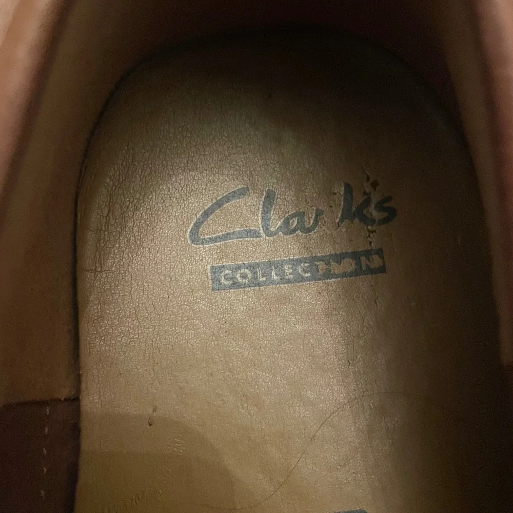 Clarks Loafers Mens Brown Leather Penny Driving Mocs Old Money Size 10M